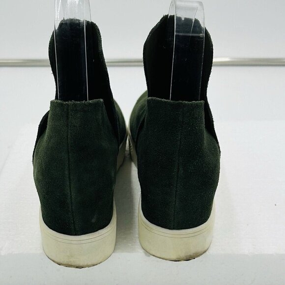 Steve Madden Bootie Sneakers Women's Wrangle Dark Green Suede Leather Size 7M - Picture 7 of 8